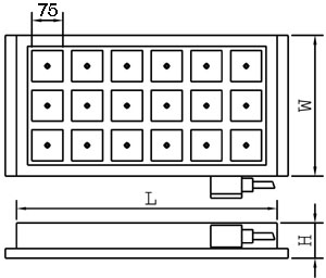 Line Diagram of EPSQUARE75 EPM Chuck